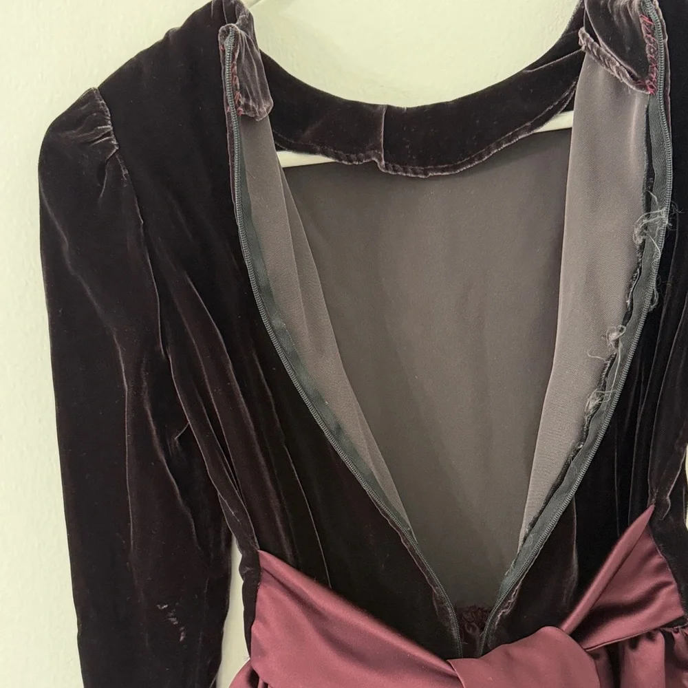 Girls XL Black and Burgundy Dress SEE DESCRIPTION